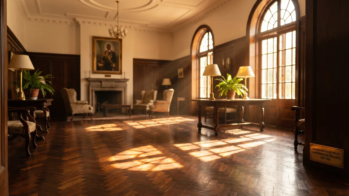 Ambassade Cantonments — Restauration Parquet Patrimonial