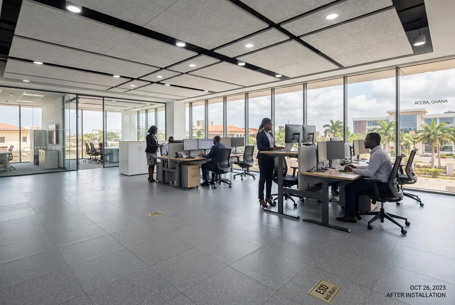 Acoustic LVT corporate HQ Accra Ghana