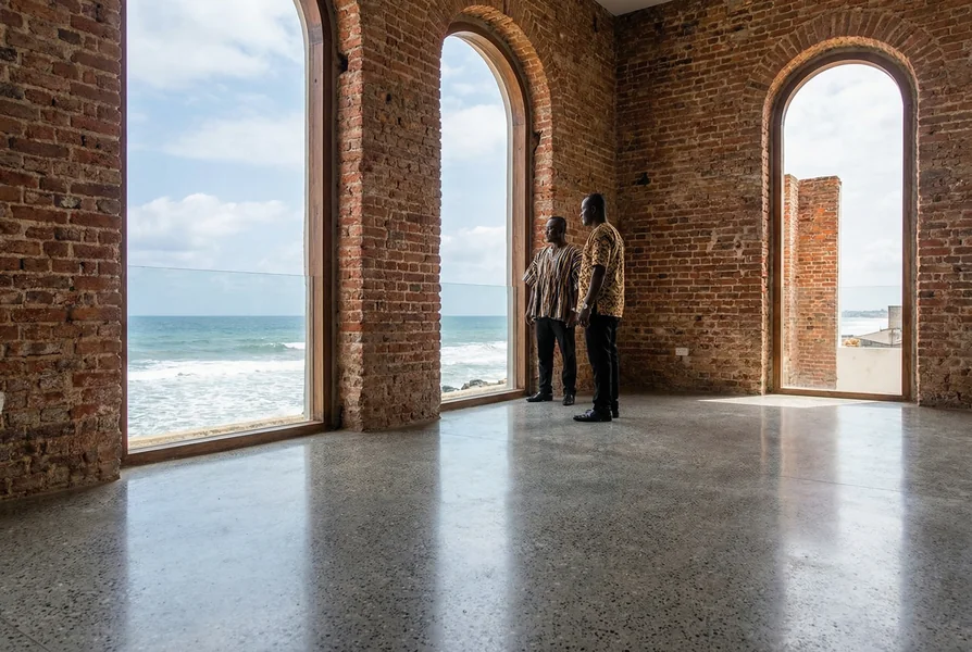Heritage floor restoration in a historic property in Cape Coast, Ghana