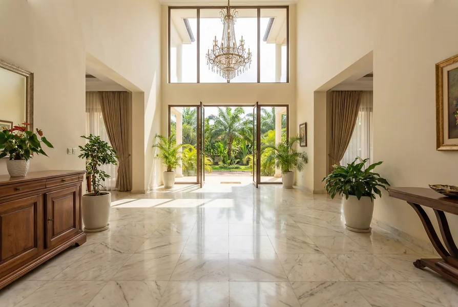 Stone flooring luxury residence Kumasi Ghana