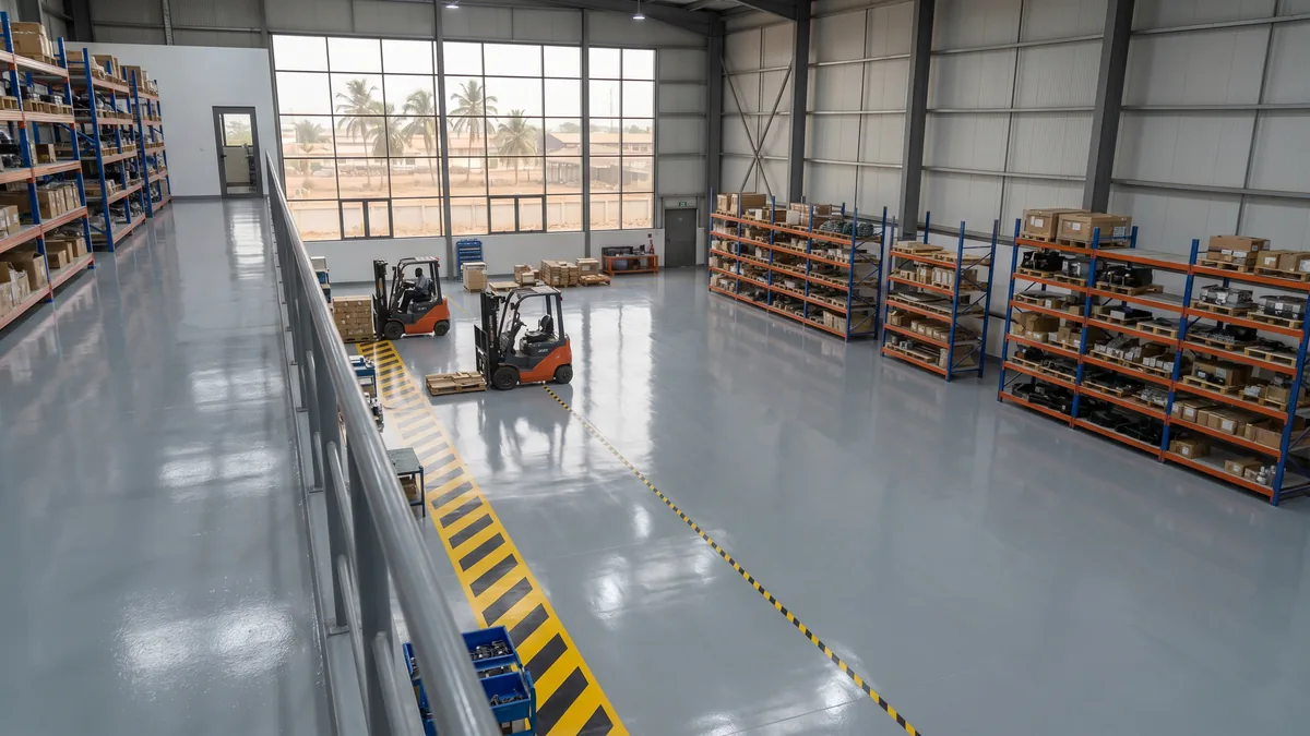 Usine de Tema — 18 000 m² Époxy Industriel