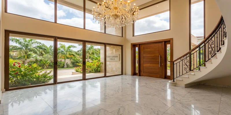 Natural stone and marble in a luxury villa in East Legon, Ghana