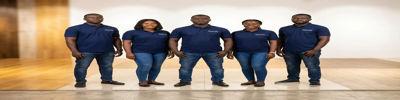 The Floors GH team on a premium flooring project in Accra, Ghana